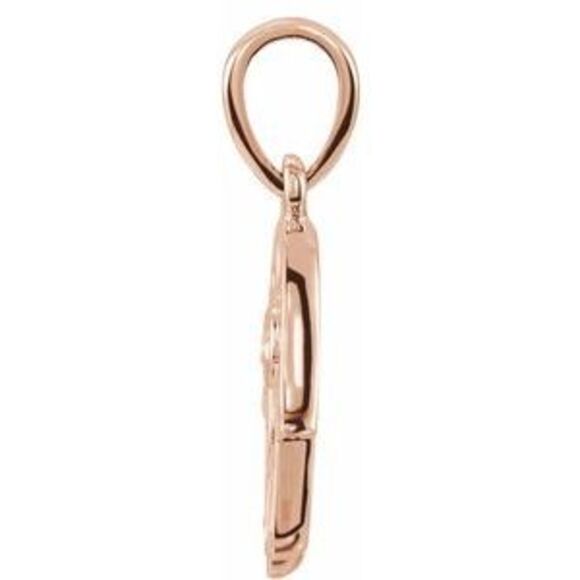 Kazi Luxury 14K Rose Gold .03 CTW Natural Diamond Hamsa Pendant
